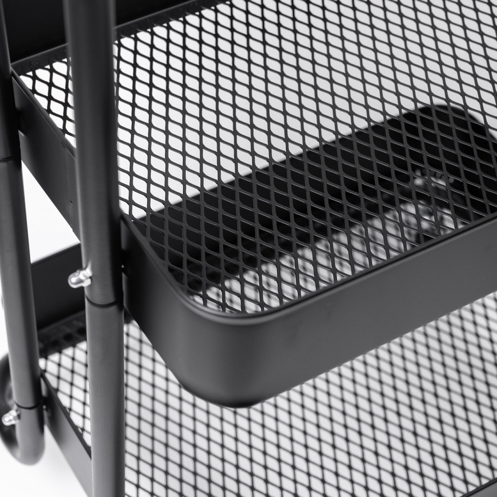 Мобільний візок для кухні трирівневий металевий HP-46-5 Коломия - фото 9