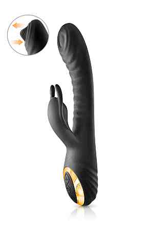Силіконовий вібратор RABBIT MY MAHARANI BLACK EMPIRE VIBRATOR Sex Aura Київ