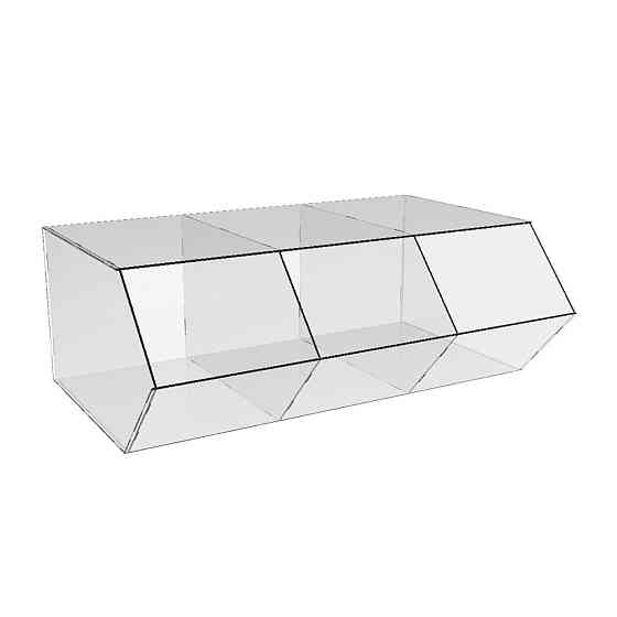 Диспенсер EKOSTAR відкритий для цукерок сухофруктів 3 комірки Київ