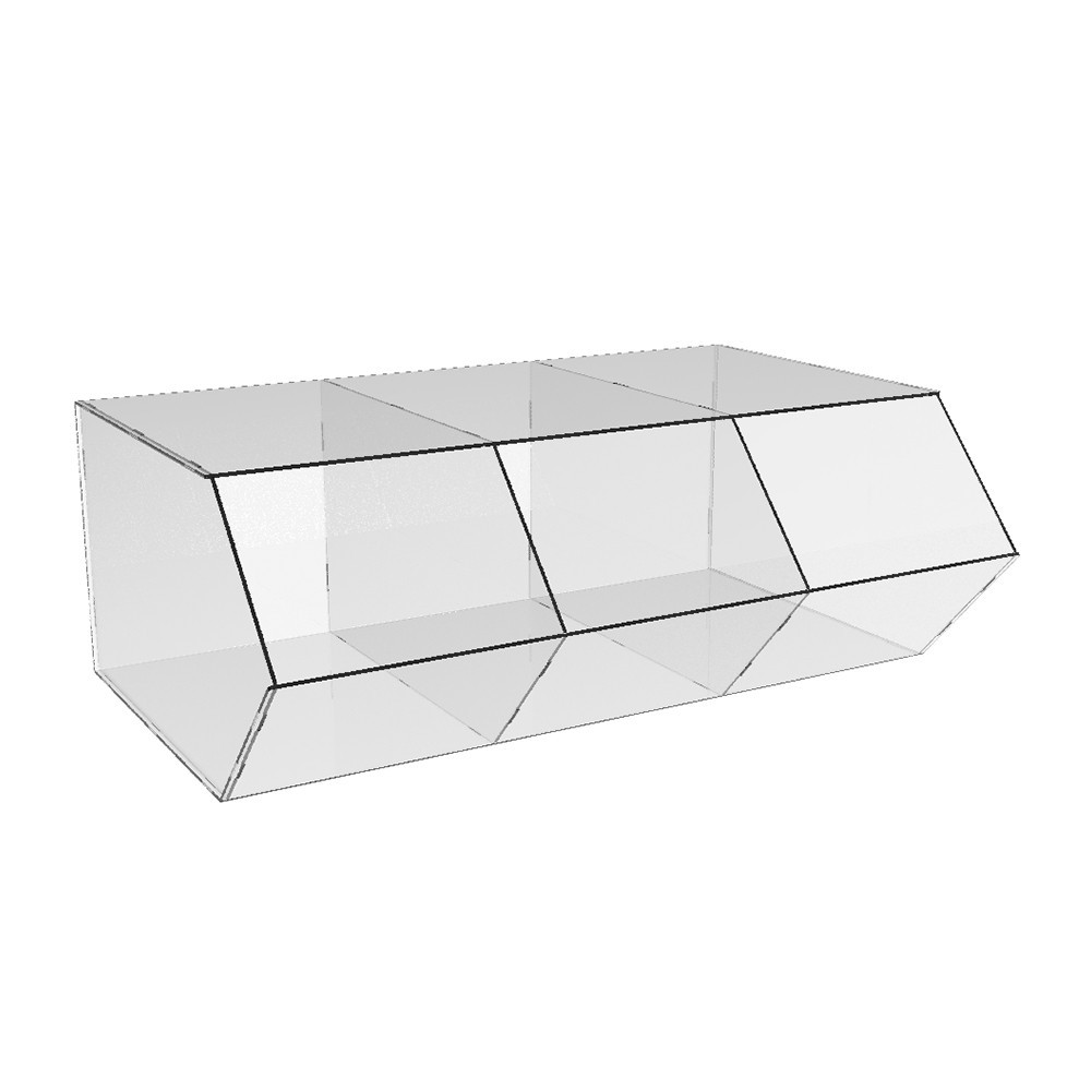 Диспенсер EKOSTAR відкритий для цукерок сухофруктів 3 комірки Київ - фото 3