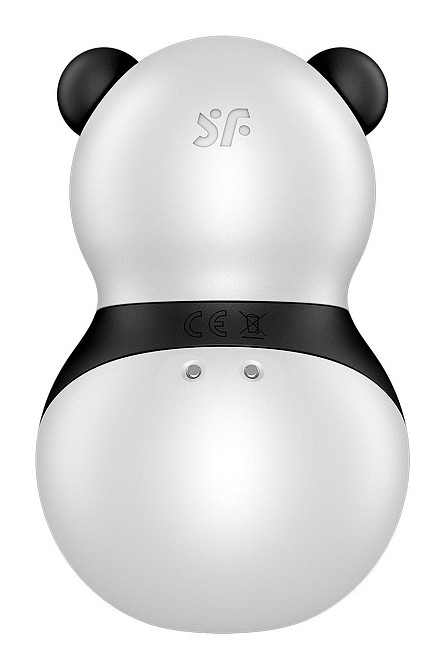 Вакуумный стимулятор с вибрацией Satisfyer Pocket Panda черно-белый, 8.9 см Sex Aura Киев - изображение 6