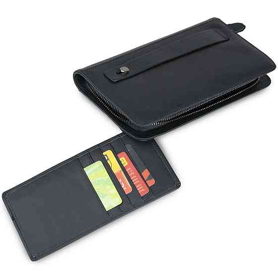 Клатч чоловіча з ременем Vintage 14664 Чорний Київ