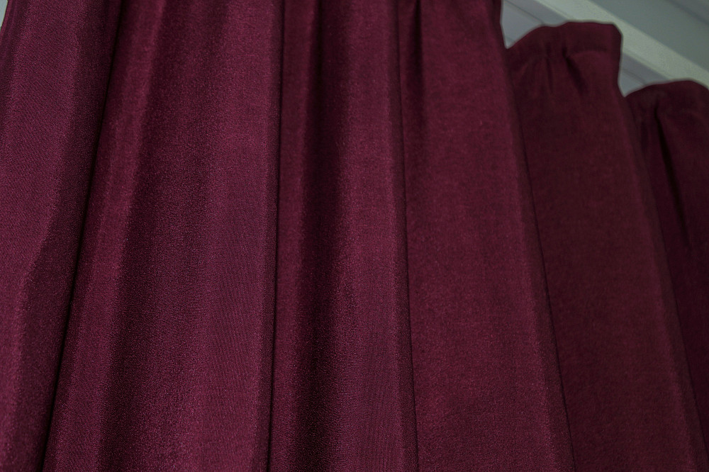 Комплект готових штор VR-Textil Жакард Ібіца № 881ш Бордовий 140х270 см 2 шт (39-883) Київ - фото 8