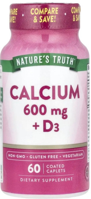 Кальций Д3 Nature's Truth Calcium + D3 60 таб Киев - изображение 1