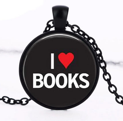 Кулон на шию оригінальний I love books Київ - фото 1