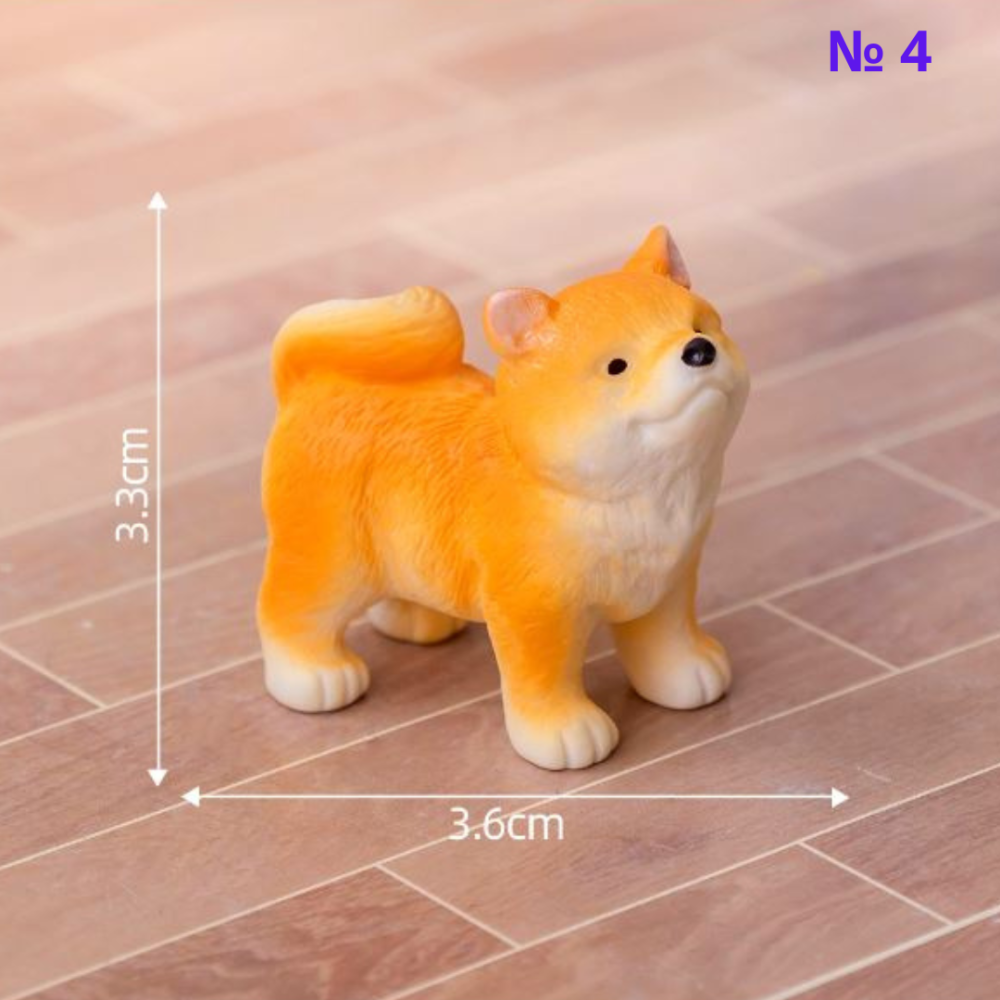 Миниатюрные фигурки Щенки Сиба-ину для флорариума, мини-сада,  миниатюры, хендмейда и творчества  №4 Одесса - изображение 1