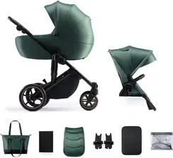 Детская коляска Kinderkraft Prime 2 2w1 Dark Green 2023 Głęboko Spacerowy Киев - изображение 1