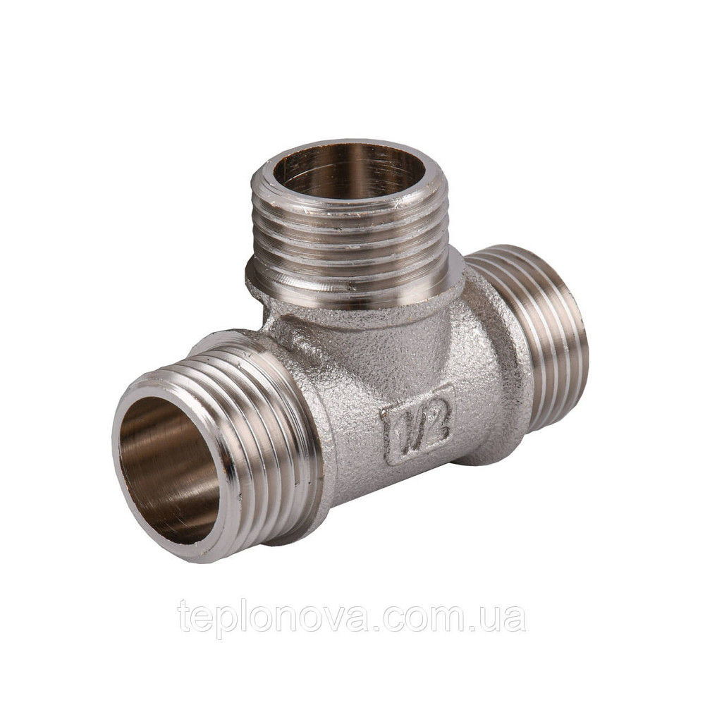 Трійник 1/2″ННН нікельований NT332S OPTIMUM Чернівці - фото 1