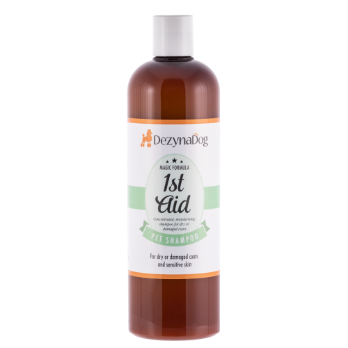 Шампунь Dezynadog 1St Aid Medicated для лечения сухой зудящей кожи и тусклой поврежденной шерсти облегчает зуд шелушен Киев