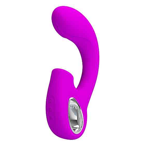 Вибратор для точки G Pretty Love Sibel с клиторальным стимулятором, розовый Sex Aura Киев