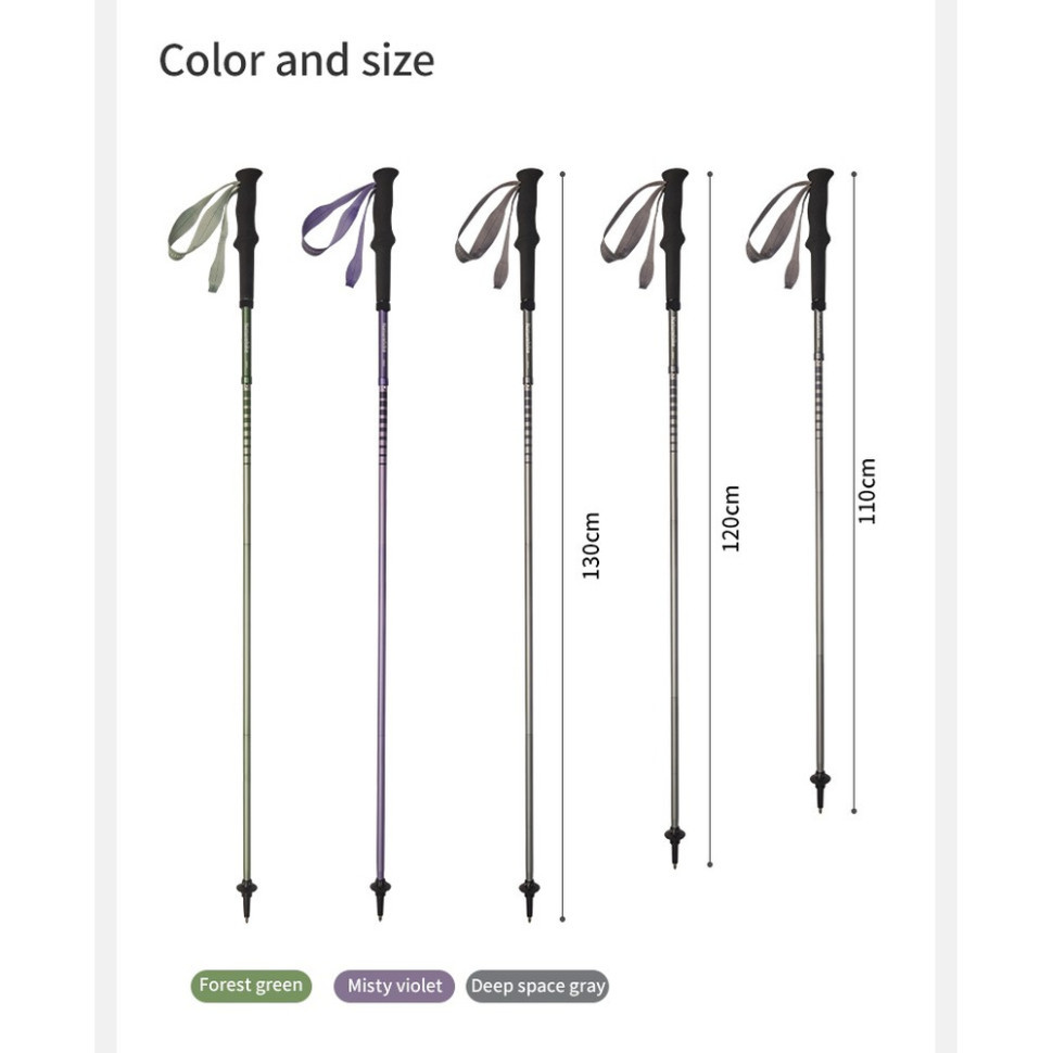 Трекінгова палиця Naturehike CNK2450DS016, 110 см, фіолетова Киев - изображение 11