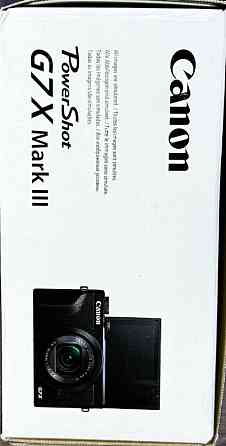 Компактный фотоаппарат Canon PowerShot G7 X Mark III Black 1 шт. NEW! Харьков