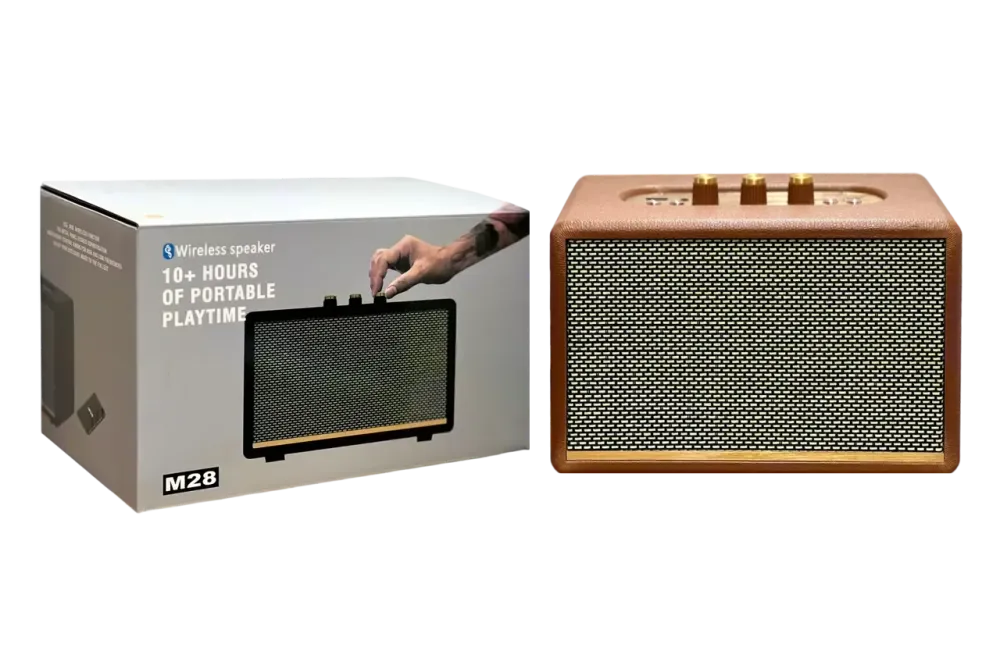 Мінідинамік Bluetooth M28 із LED-підсвіткою, FM-радіо, micro-USB зарядкою та підтримкою TF-карти Одеса - фото 4