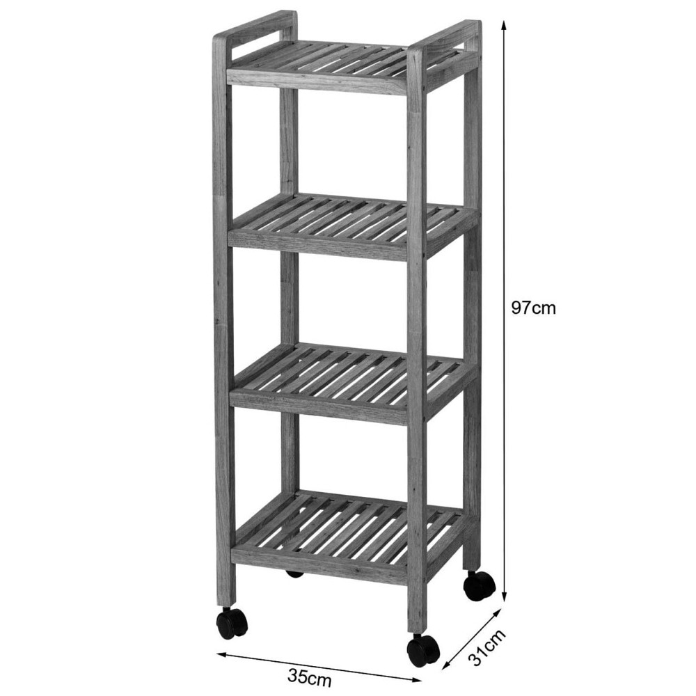 Етажерка на колесах "Селдовія" сієна Миколаїв - фото 2