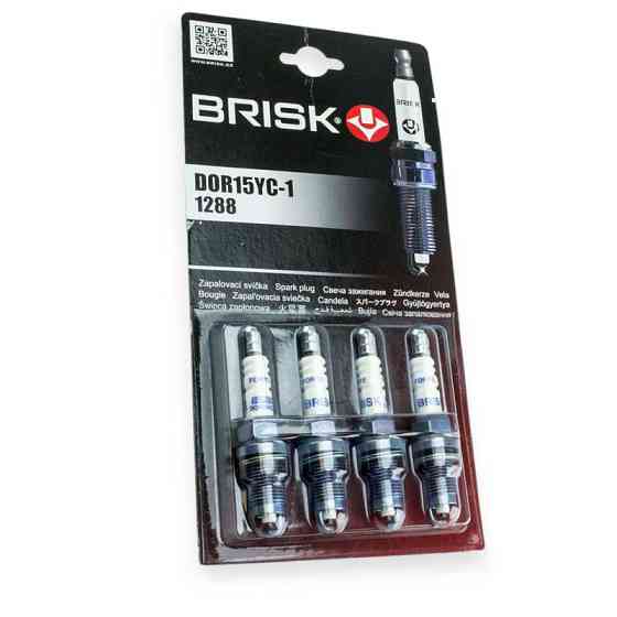 Свічка запалювання Brisk FORTE Super (DOR15YC-1) 2112 ключ на 16, (зазор 1,1) (к-кт 4 шт) (блістер) 1288 Мукачево