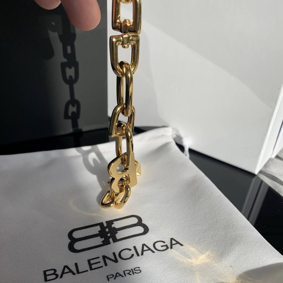Брендовий браслет ланцюг у стилі Баленсіага, позолота, люкс якість Одеса - фото 6