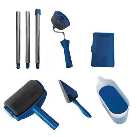 Набір для фарбування стін, паркану, будинку, PAINT ROLLER r 5 в 1 (валики+піднос) 7078 Київ