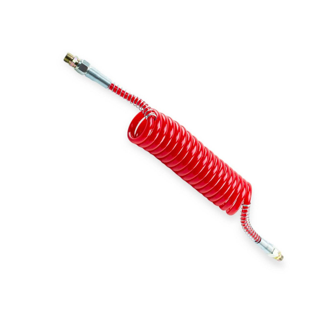 Шланг воздушный (красный ) 4,0м м16х1,5 спиральный Мукачево - изображение 1