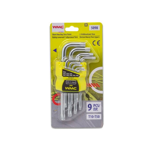 Набор ключей 9пр. Г-оборазных Torx WMC Tools WT-5098 Одесса - изображение 1