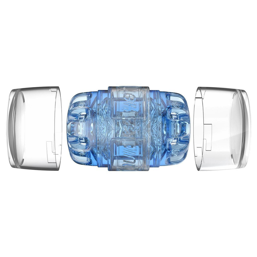 Мастурбатор Fleshlight Quickshot Turbo Blue Ice, компактный, сквозной, подойдет для пар и минета Sex Aura Киев - изображение 5