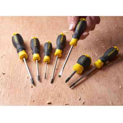 Викрутка Stanley Cushion Grip, SL 5.5x100мм, з жалом, що розширюється. (STHT16146-0) Вінниця