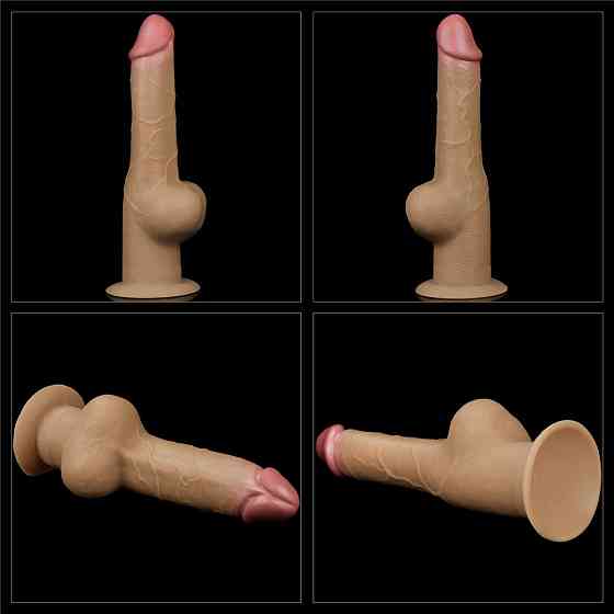 Реалістичний силіконовий фалоімітатор 9.5'' DUAL LAYERED Sex Aura Київ