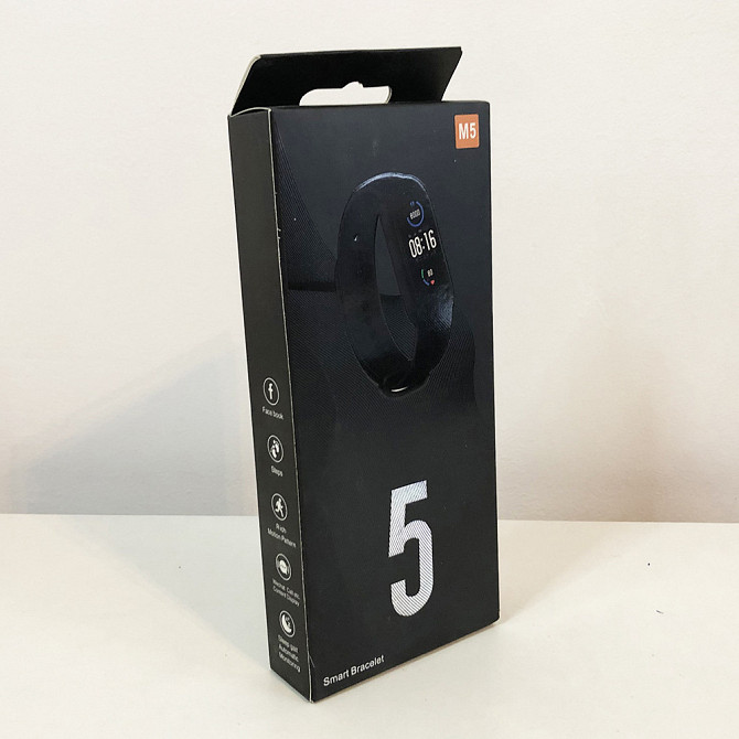 Фітнес браслет Smart Watch M5 Band Classic Black смарт годинник-трекер. Колір: чорний GM-14 Київ - фото 2