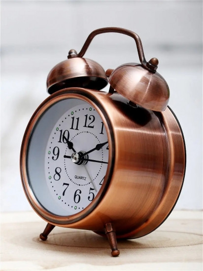Будильник ретро Мідний Janel 12 см Вінниця - фото 2