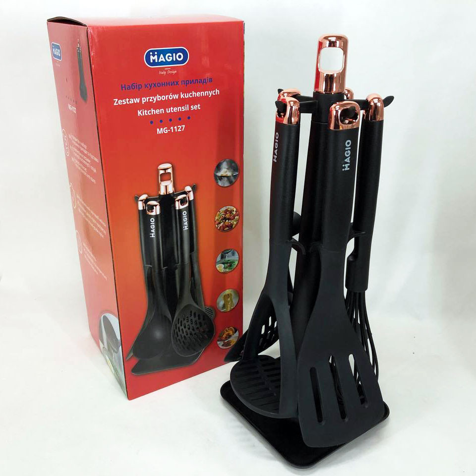 Настільні набори кухонного приладдя Magio MG-1127, Силіконові кухонні приналежності для готування DT-76 Івано-Франківськ - фото 5