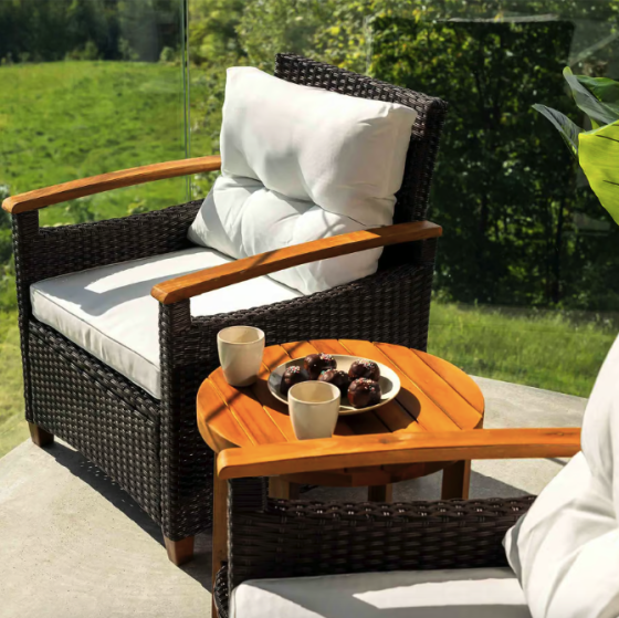 Комплект садових меблів Di Volio Arde коричневий/кремовий Київ