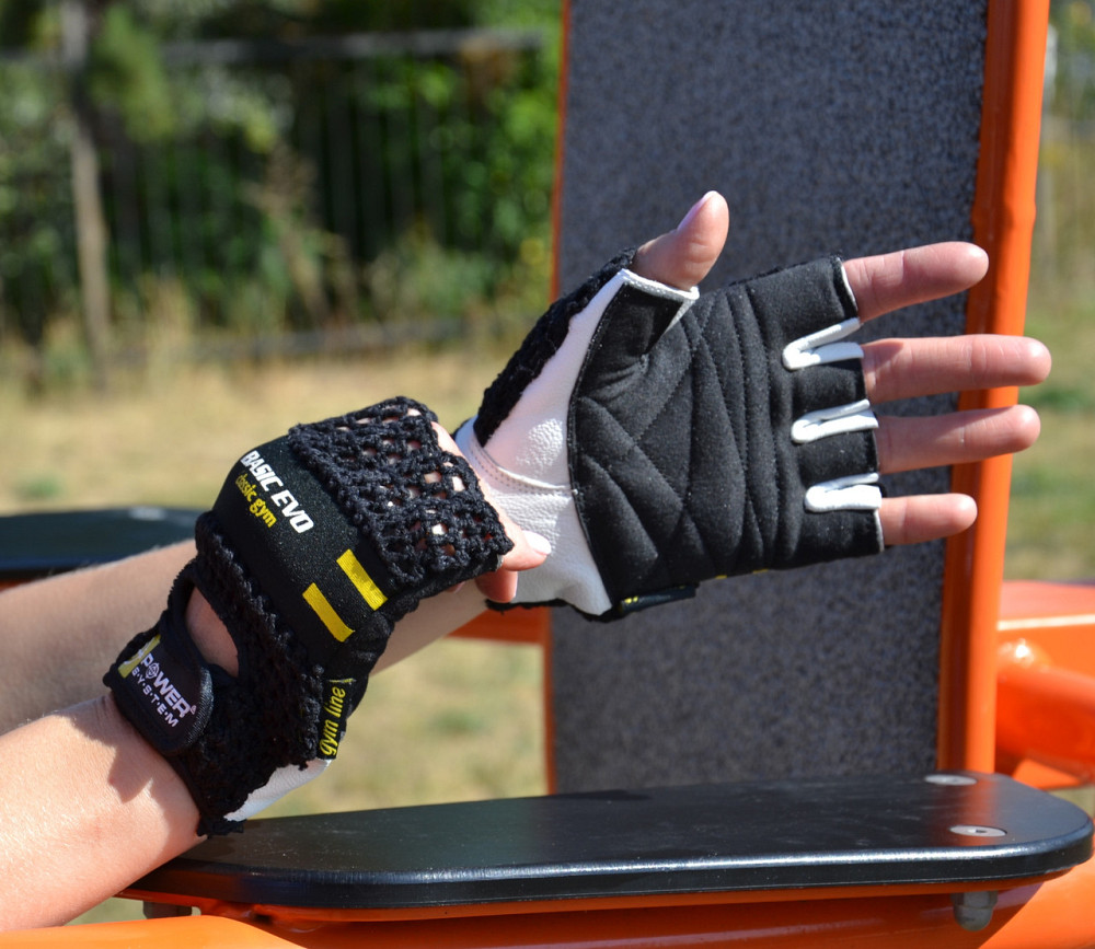 Рукавички для фітнесу Power System PS-2100 Basic EVO Black/Yellow Line M Луцьк - фото 5