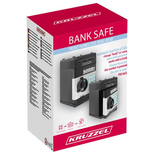 Електронна скарбничка / сейф з кодовим замком для банкнот і монет Kruzzel (23545) Нововолинськ - фото 8