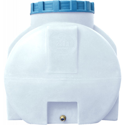 Емкость для воды Пласт Бак горизонтальная пищевая 250 л белая (763) Винница - изображение 2