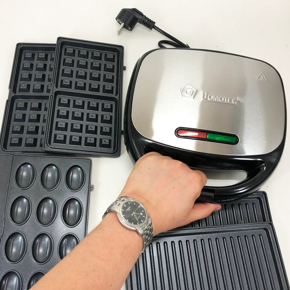 Сендвичница вафельница гриль 4 в 1 Domotec, Многофункциональная вафельница для дома QF-79 Киев - изображение 13