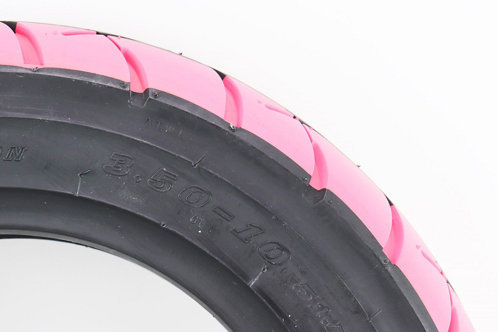 Шина 3,50-10 безкамерна, рожеві смужки, шосейний малюнок 6003 Киев - изображение 2