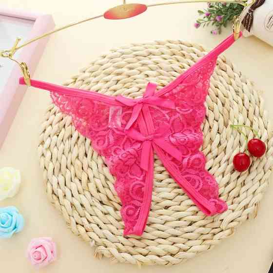 Труси з розрізом малинові розмір універсальний, резинка до 84см Київ