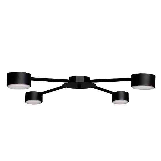 Люстра потолочная MSK Electric Copter на четыре круглых плафона под лампы GX53 черная NL 8040-4 BK Одесса