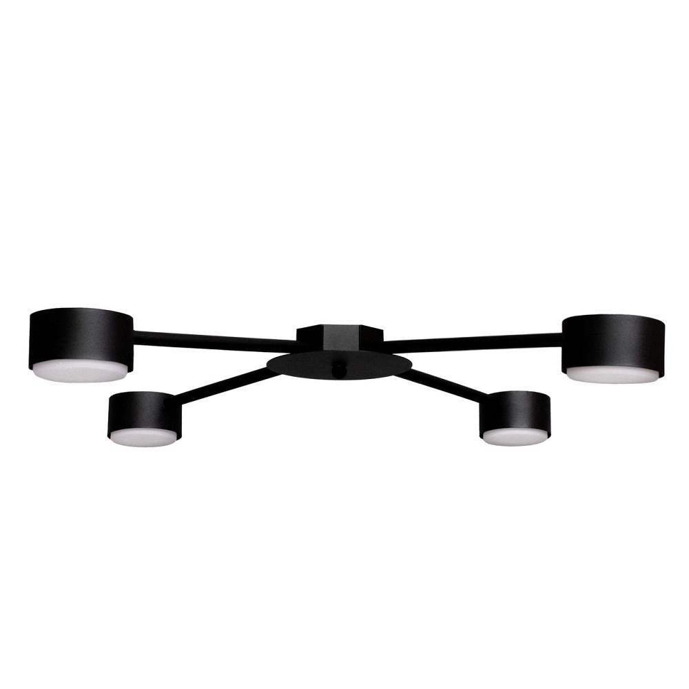 Люстра потолочная MSK Electric Copter на четыре круглых плафона под лампы GX53 черная NL 8040-4 BK Одесса - изображение 3