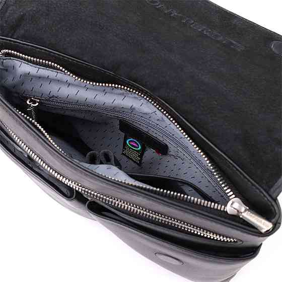 Чоловіча сумка через плече із зернистої натуральної шкіри Tony Perotti 20865_1 (9270G-25 nero) Чорний Київ