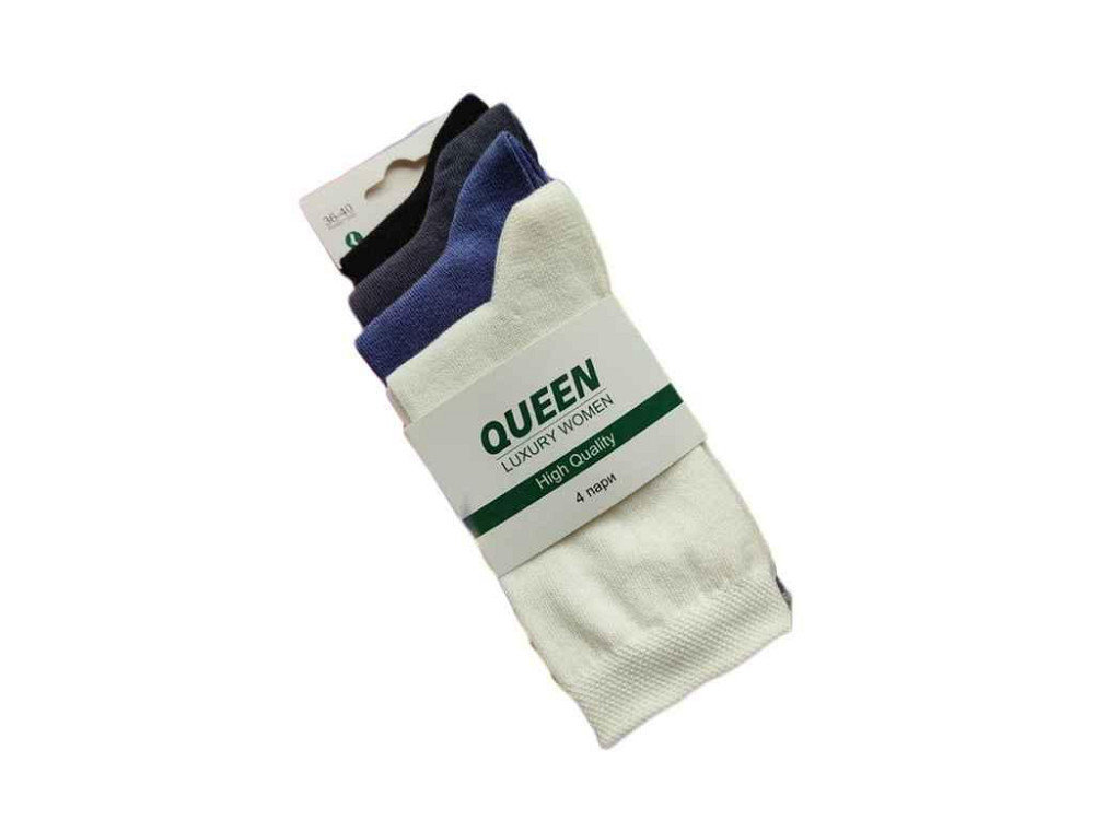 Носки жен арт.3604 микс р.36-40 4 пар р.36-40 ТМ Queen Solmir Киев - изображение 1