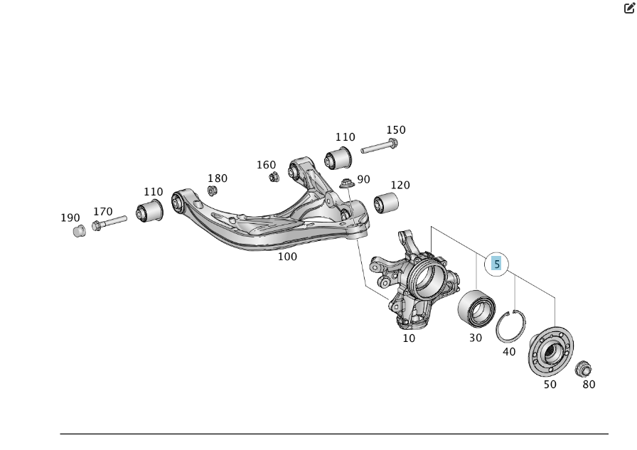 Mercedes-Benz  A1663500508 Кулак задній правий у зборі ML/GLE W166 GLE Coupe C292 GL/GLS X166 Одеса - фото 2