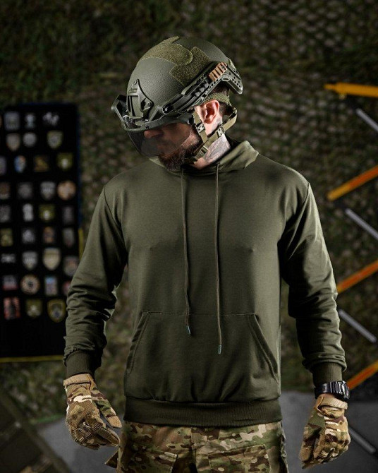 Тактическая худи MAKLIN  молодость олива ДЛ7045 Одесса - изображение 4