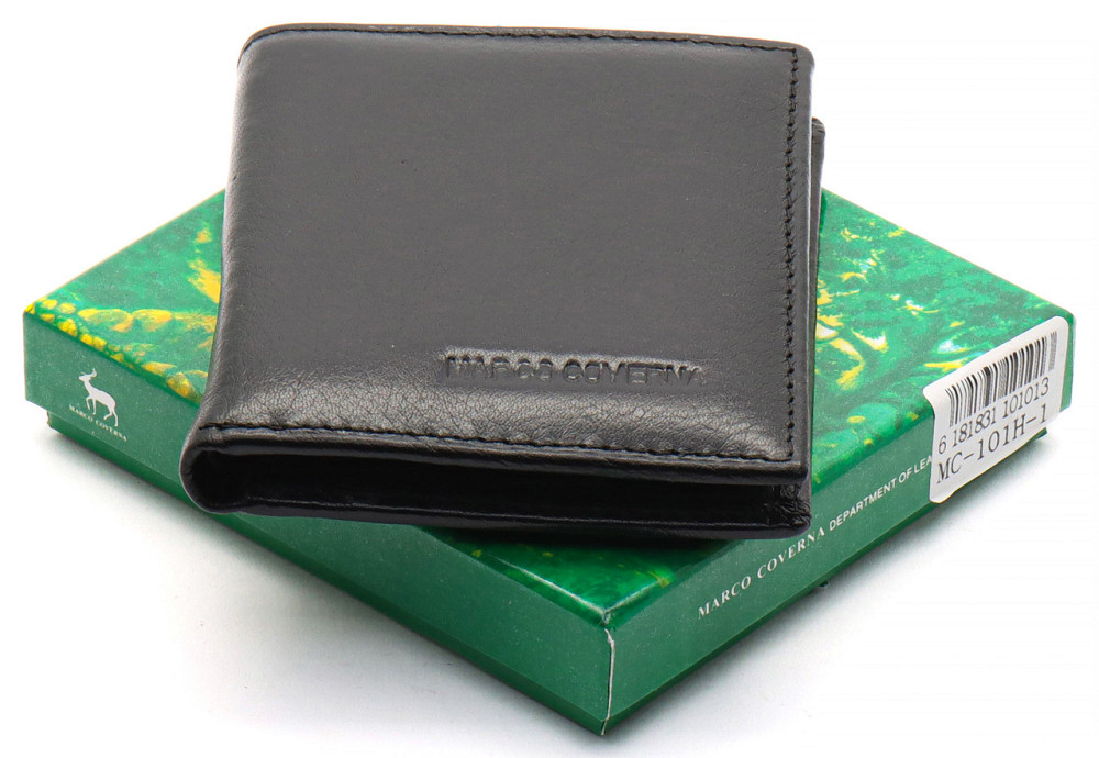 Мужской кошелек из натуральной кожи. Кожаный кошелек мужской портмоне из кожи MARCO COVERNA Киев - изображение 3