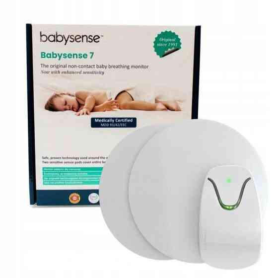 Монитор для контроля нарушения и отсутствия дыхания Babysense 7 для новорожденных, с 2 сенсорами под Киев
