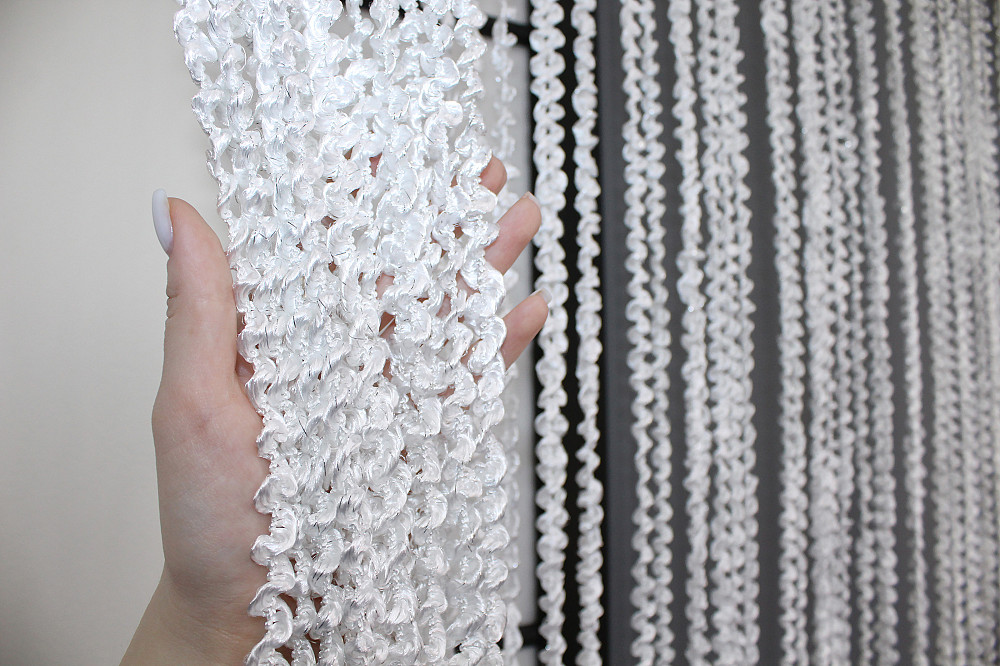 Штори-нитки спіраль з люрексом Білий 300х300см 1 шт (61-051) Київ - фото 5