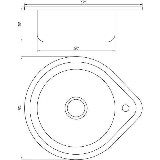 Мойка кухонная Mira MR 530 E Satin (000014450) Киев