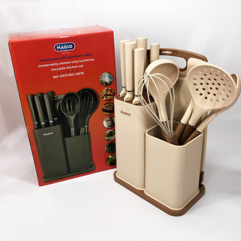 Приналежності для кухаря Magio, Набір для господині кухонний, Кухонні предмети силікон MJ-84 Івано-Франківськ - фото 3