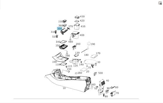 Mercedes-Benz  A1768100079 9H44 Корпус попільнички з кришкою в передній частині підлокітника + A1698200451 розетка прикурювача CLA C117 GLA X156 A-cla Одесса