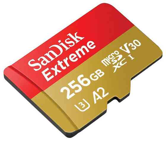 Картка пам'яті MicroSDXC 256 GB C10 UHS-I SanDisk Extreme V30 U3 R190/W130MB/s + SD (SDSQXAV-256G-GN6MA) 256 Харьков