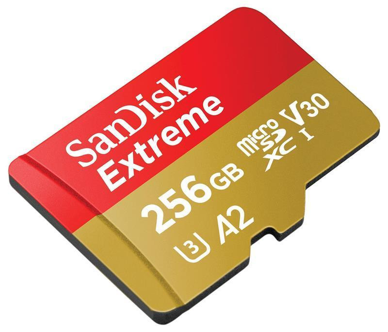 Картка пам'яті MicroSDXC 256 GB C10 UHS-I SanDisk Extreme V30 U3 R190/W130MB/s + SD (SDSQXAV-256G-GN6MA) 256 Харьков - изображение 3